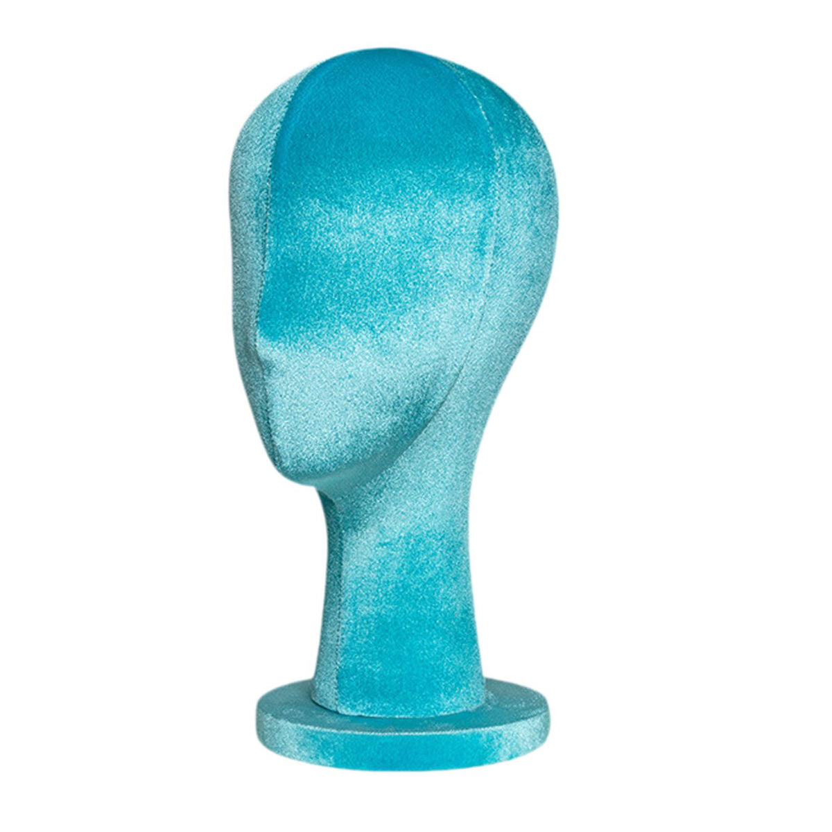 Maxbell Female Head Mannquin Hat Wig Display Stand for Headset Glasses Halloween Hat blue