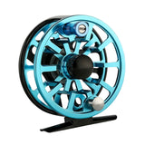Maxbell Fly Fishing Reel Versatile Fishing Gear for Outdoor Freshwater and Saltwater Black Blue