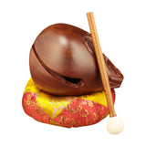 Maxbell Wood Fish Drum Traditional Compact Wooden Fish Balsam for SPA Office Counter 3inch