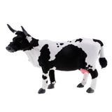 Maxbell Simulation Cow Farm Zoo Animal Model Figurine Home Decor Kids Toy 25x8x18cm