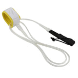 Maxbell Maxbell Surfboard Leash Leg Rope Double Stainless Steel Swivels Clear White 8 ft