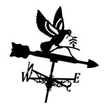 Maxbell Bird Metal Weathervane Wind Direction Indicator for Courtyard Garden Pigeon