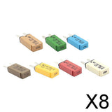 Maxbell 8x7 Pieces Car Mini ATM Circuit Breaker Blade Fuse 5A/7.5A/10A/15A/20A/25A/30A