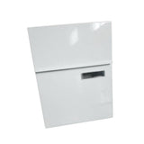 Maxbell Wall Mount Mailbox Galvanized Iron Postbox Vintage Style Lockable Letter Box White