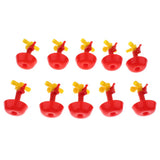 Maxbell Maxbell 10 Pcs Premium Chicken Waterer Cups Poultry Goose Birds Pigeon Water Bowls