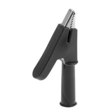 Maxbell 5x10mm Mouse Alligator Clip Plug Support Stackable Banana Plug Connector Black