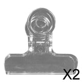 Maxbell 2x4PCS Clear Fly Tying CDC Feather Clip Dubbing Hackle Holding Tools Fly Tying 45mm