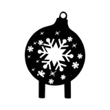 Maxbell Christmas Yard Signs Decor Hollow Snowflake Stake for Home Walkway Landscape Style B