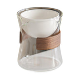 Maxbell Glass Teapot 210ml Multipurpose Drinkware Transparent for Blooming Loose Tea clearly white