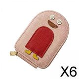 Maxbell 6xCredit Card Holder Purse Change Pouch for Dating Travel Valentines Day Gifts Pink