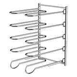 Maxbell Maxbell Pan Organizer Rack for Cabinet 5 Tiers Pot Rack Organizer Under Cabinet Home