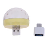3 Pieces USB Mini Disco Light Ball Portable LED Karaoke KTV Party Decor Lamp