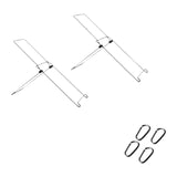 Maxbell Foldable Solar Board Holders Easy to Use Sturdy Accessories for Outdoor 2pcs