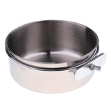Maxbell 2x Birds Squirrels Parrot Cages Feeder Pet Stainless Steel Food Water Bowl