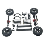 Maxbell 1/16 RC Upgrades Kit Front and Rear Shock Tower for C64 Model Truck DIY Accs black