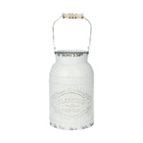 Maxbell Milk Jug Vase Metal Rustic Decorative Metal Flower Jug for Home Office Table