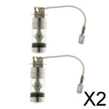 Maxbell 2x2pcs   8000K 100W High Power LED Foglights Daytime Running Bulbs Ice Blue