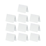 Maxbell 10Pcs Acrylic Chalkboard Signs Blank Tabletop for Bakery Retail Label Buffet White