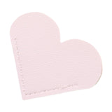 Maxbell PU Leather Heart Bookmark Clips Page Book Mark for Girls Book Lovers Readers White