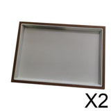 Maxbell 2xVelvet Jewelry Tray Bead Pendant Showcase Stackable for Woman Gift Store