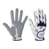 Maxbell Women Golf Gloves Breathable PU Mesh Anti Slip Grip Multipurpose Dog Printed Size M 19
