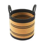 Woven Laundry Basket Portable Dirty Clothes Basket for Bedroom Dorm Bathroom 30cmx30cmx28cm