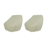 Maxbell 2 Pieces Boat Seat Covers Waterproof Easy Installation Heavy Duty Protectors Apricot Color