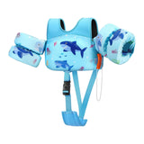 Maxbell Baby Swim Flotation Vest Toddlers Swim Float Vest Light Blue L Shark