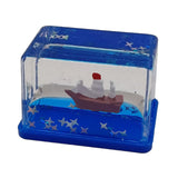 Maxbell Acrylic Fluid Liquid Decor Fluid Liquid Toy for Office Living Room Bookshelf Pirate Ship