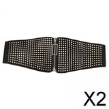 Maxbell 2xFashion Women Corset Belt Leather Studded Waist Belt Female Dress Waistband
