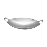 Maxbell Cookware Pan Double Ear Non Stick Seafood Troop Pot for Home Hotel Seasoning Silver