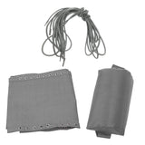 Replacement Fabric Cloth with Laces Head Pillow for  Chair Gray