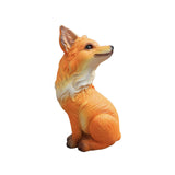 Maxbell Maxbell Resin Fox Figurine Animal Model Art Crafts Ornament Woodland Animal Figurine Looking Back Orange