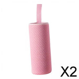 Maxbell 2xNeoprene Water Bottle Carrier Bag Cup Sleeve Holder Embossed 550ml Pink
