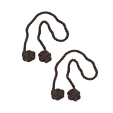 Maxbell 2x Curtain Tiebacks Modern Drapery Holdbacks Tie Backs for Patio Indoor Home