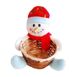 Maxbell Christmas Storage Basket Cute Xmas Fruit Basket for Living Room Xmas Wedding D
