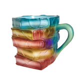 Maxbell Painted Book Mug, Novelty 3D Painted Books Coffee Mug, Unique Stack  Style B