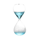 Maxbell Bubble Singing Hourglass Timer Decorative Handmade Office Bubble Glass Timer Blue