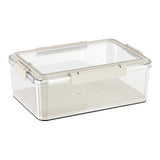 Maxbell Food Storage Container Reusable Fruit Lunch Box for Home Kitchen Adults 5L Milky White