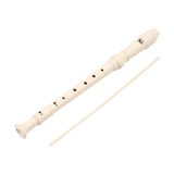 Maxbell 8 Hole Soprano Recorder Compact Gift Flute for Beginners Amateurs white