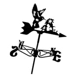 Maxbell Bird Metal Weathervane Wind Direction Indicator for Courtyard Garden Hummingbird