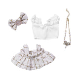Maxbell 4 Pcs Doll Clothes Set for 5inch or 6inch Pendant Dolls