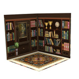 Maxbell 1/6 Scale Backdrop Storage Display for Action Figures Mini Diecast Car Dolls Book room