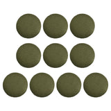 Maxbell 10x Fabric Cloth Covered Buttons DIY for Jackets Garment Accessories Clothes Green