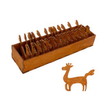 Wooden Animal Bobbin Set Wood Lightweight Embroidery Thread Storage