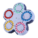 Maxbell Bean Rotating Cube Toy Novelty Puzzle for New Year Gift Party Favor Birthday Blue