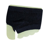 Maxbell Women Open Toe Half Socks Soft Forefoot Liner Socks for Sandal Clogs Outdoor Black