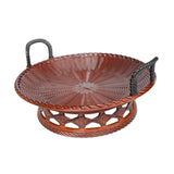 Maxbell Sashimi Tray Snack Japanese Sushi Plate for Dining Room Tea House Restaurant brown 25.5cmx11.5cm