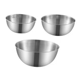 Maxbell 3Pcs Stainless Steel Mixing Bowls with Measurement Marks for Kitchen Cooking