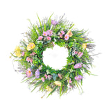 Maxbell Front Door Decor Artificial Flower Wreath for Porch Farmhouse Indoor Outdoor